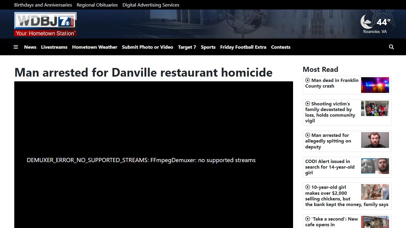 Man arrested for Danville restaurant homicide - WDBJ