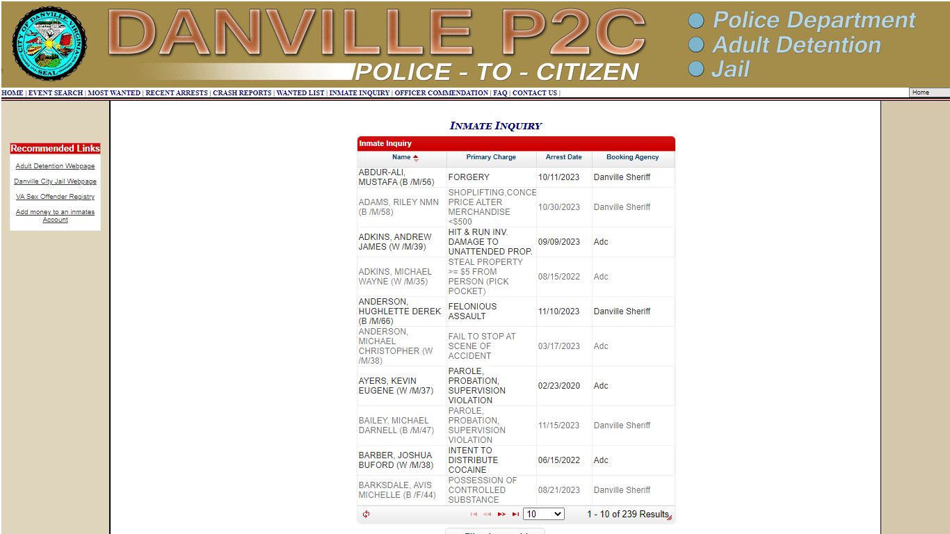 Danville P2C - provided by OSSI